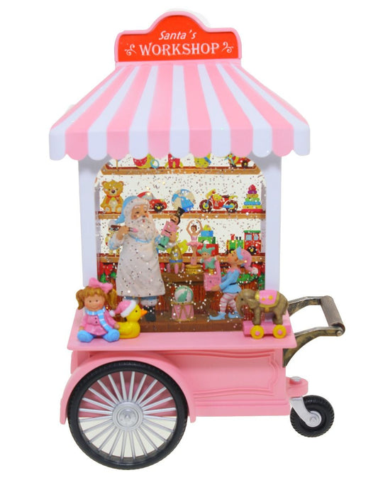 PINK SANTA WORKSHOP CART 37694