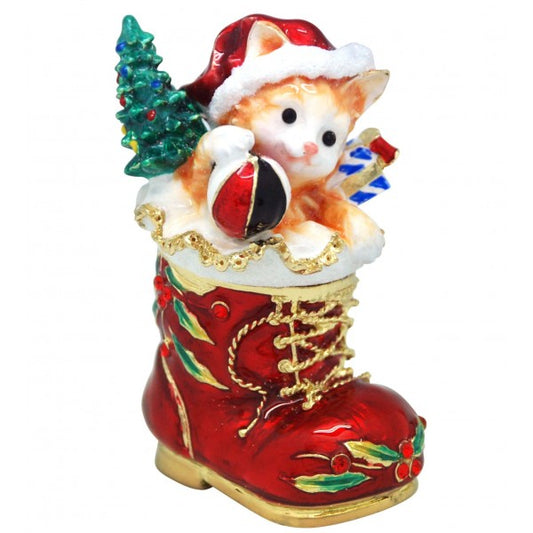 Christmas Kitten Trinket Box 36676