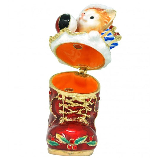 Christmas Kitten Trinket Box 36676